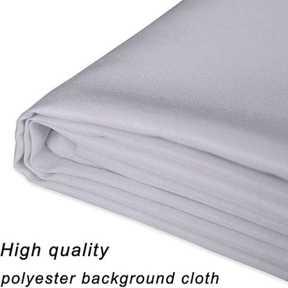GFCC Gray Photo Backdrop - 10FTx10FT Grey Background for Photography Photo Booth Backdrop for Photoshoot Video Recording Background Screen Parties Curtain