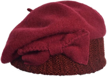 VECRY Women's 100% Wool Bucket Hat Felt Cloche Beret Dress Winter Beanie Hats
