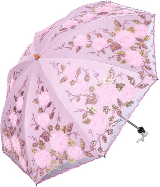 Honeystore Flower Lace Parasols for Wedding Party Lace Bridal Umbrella