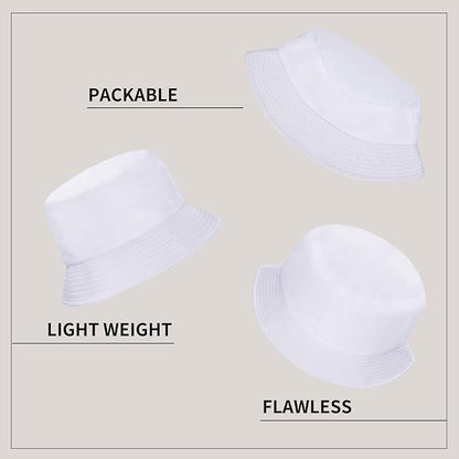 Rosoz 1 & 2 Pack Bucket Hat for Women Men Summer Travel Beach Sun Hat Outdoor Cap Unisex Bucket Hats