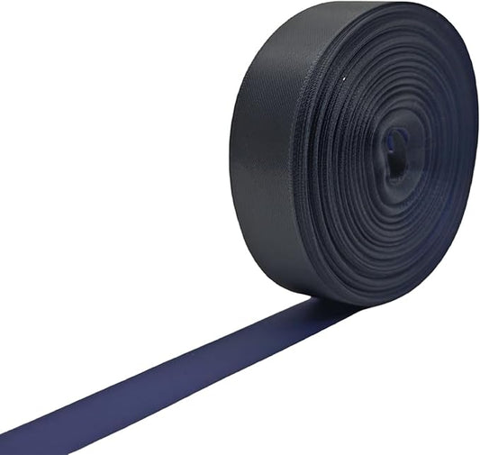 Ribbon 1 Inch, Black & Navy Two-Tone Double Faced Satin Ribbon for Gift Wrapping, Flower Bouquet, Bow, Hair, Wedding, DIY Crafts, Holiday Party Decorations, 30 Yards Total