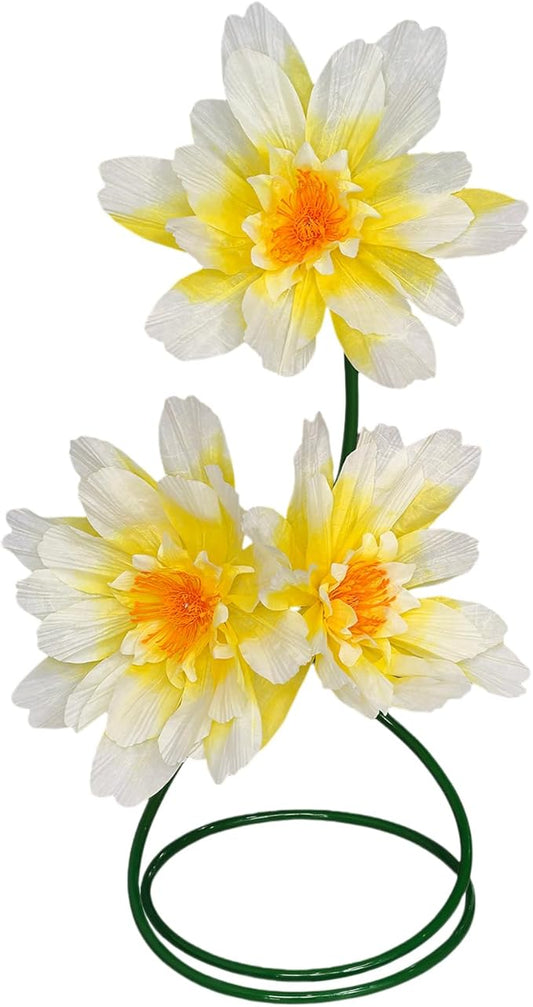 Giant Daisy Flowers for Decoration, 3 Pcs Large Faux Daisy,Big Artificial Flower with Stand for Home Decor,Garden,Hotel,Office,Photography Props,Wedding,Art Gallery,Shop Window Display(Yellow)