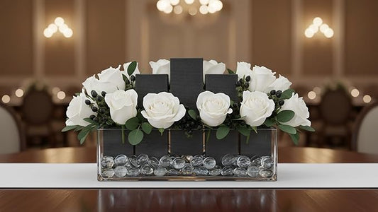 XCEL Floral Foam Blocks - Reusable, Weather Resistant Craft Foam - Perfect for Fresh & Artificial Flower Arrangements, Florist Foam, Planter Boxes, Home Decor & Florist Supplies 4pk 9x3x3