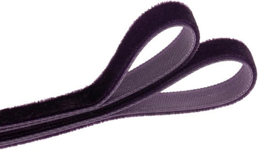 Vintage Purple Velvet Ribbon Christmas Ribbon for Gift Wrapping Crafts Christmas Tree Ornaments Halloween Garland Decorations, 5/8 Inch X 25Yd