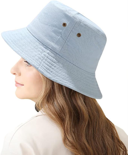 Malaxlx Unisex Bucket Hat Summer UPF 50+ Sun Protection Outdoor Beach Fishing Travel Hiking Hat