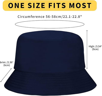Rosoz 1 & 2 Pack Bucket Hat for Women Men Summer Travel Beach Sun Hat Outdoor Cap Unisex Bucket Hats