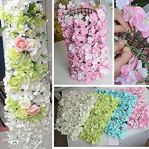 Artificial Flower Grid Panels,DIY Flowers Wall Frames,Flowers Wall Arches Backdrop,Plastic Fences Frames for Wedding Party Flower Grids,Artificial Flowers Plant Base,12Pieces,10x10 Inches