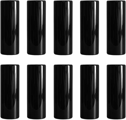 Modern Black Ceramic Vase Set of 10 for Living Room Bedroom 5.51'' Minimalist Fresh Small Flower Vases for Bouquet Fake Plant Home Decor Office Fireplace Centerpieces Nordic Style 10 Pack