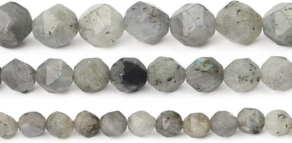 Faceted Natural Spectrolite Stone Round Beads 10mm 36cm/Strand for Jewelry Making
