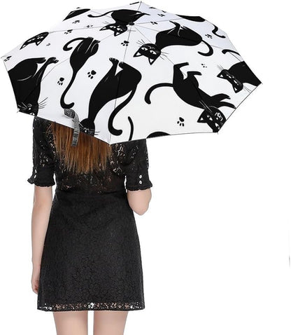 Fashion 3 Fold Sunny Rain Sunscreen Umbrella Portable Automatic Umbrella
