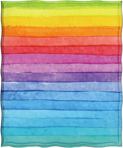 Jekeno Rainbow Gifts Blanket for Women Men, Tie Dye Colorful Throw Blankets Pride Gifts for LGBT Girls Boys Teens, Lesbian Gay Queer Decor for Home Bed Couch