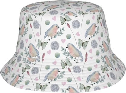 Cartoon Bucket Hat Summer Beach Travel Sun Hat Packable Fisherman Cap for Men Women
