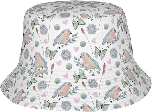 Cartoon Bucket Hat Summer Beach Travel Sun Hat Packable Fisherman Cap for Men Women