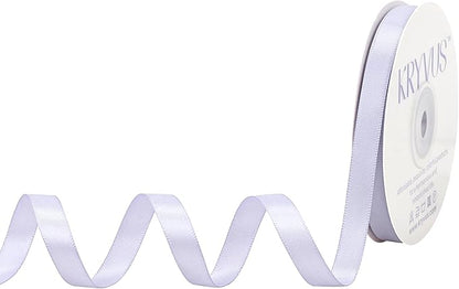 Lilac Mist Satin Ribbon, Double Faced 3/8 Inch X 25 Yards Lilac Mist Ribbon, Premium Satin Ribbon for Gift Wrapping, Crafts, Hair Bow Making, Sewing, Flower Bouquet, Wedding Party Decor
