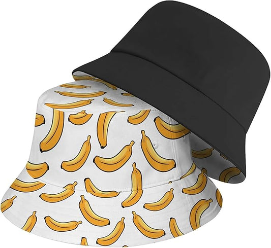 Bucket Hat for Women Men Unisex Sun Cap Packable Outdoor Fisherman Hat Headwear,Reversible Double-Side-Wear