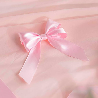 MEEDEE Pink Ribbon 1 Inch Pink Satin Ribbon Lux Double Faced Satin Ribbons by 50 Yards Polyester Wrapping Ribbons for Crafts, Weddings, Flower Bouquet, Holiday Decorating