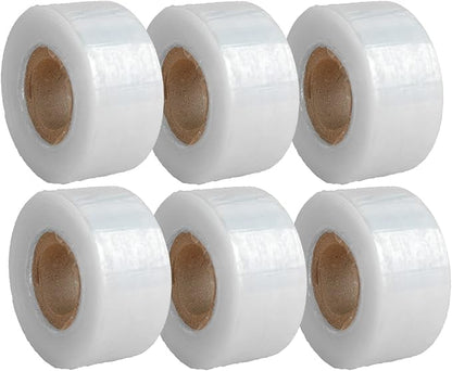 Grafting Tape Plant Repair Budding Tape Garden Nursery Moisture Barrier Stretchable Film for Fruit, Floral and Tree, 1-1/5", 395ft, 6 Pack