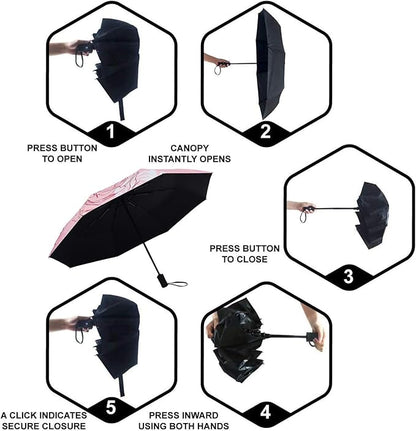SY COMPACT Travel Umbrella Windproof Automatic Umbrellas Small Compact UV Sun Protection Factory Outlet Umbrella