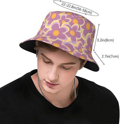 Unisex Bucket Hat Sun Protection Fisherman Hat,Outdoor Sun Hat,Casual Activities Hiking Cap for Women Men Teens