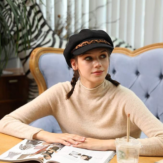 Comhats Wool Fashion Newsboy Hats for Women Winter Warm Pageboy Cabbie Cap Beret