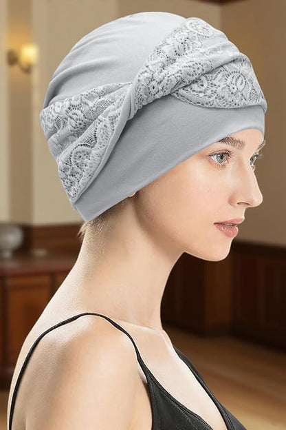 XYIYI Knot Chemo Headwear for Womens Cancer Patients, Stretchy Chemotherapy Headwraps Beanie Hats