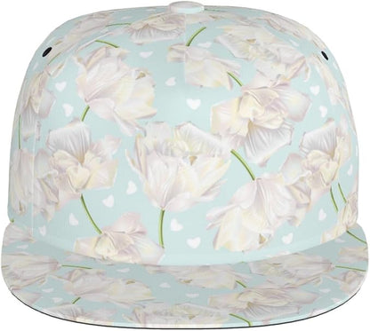 Tulip Flower Baseball Cap for Women Baseball Caps Flower Hat Tulip Baseball Hats Womens Cap for Outdoor