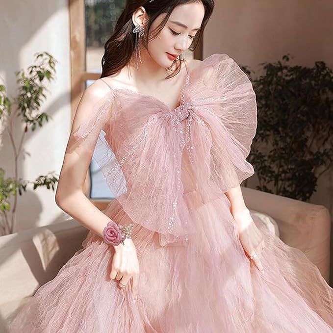 1PCS Wedding Wrist Flower,Bridesmaid Bride Wrist Flower Corsage Decoration Hand Flowers,Peach Powder