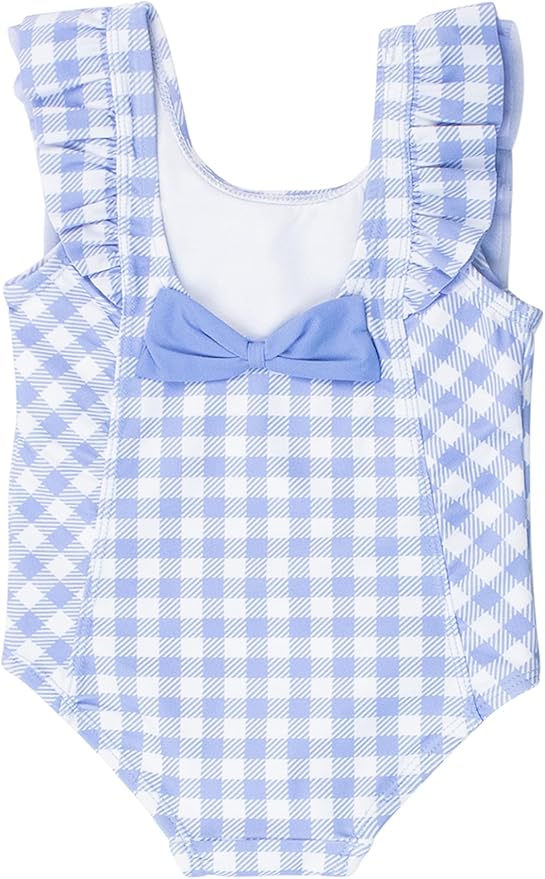 RuffleButts® Baby/Toddler Girls Ruffle Strap One Piece Swimsuit w/UPF 50+ Sun Protection