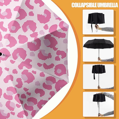 Small Compact Travel Automatic Folding Umbrella for Women, Portable Lightweight, Rain, Wind, UV Sun Shade