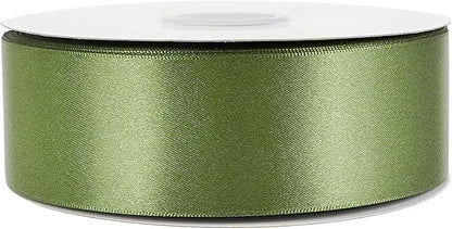 MEEDEE Moss Satin Ribbon 1-1/2 Inch Dark Green Ribbon Lux Double Faced Satin Ribbons by 50 Yards Green Polyester Satin Ribbons for Crafts, Weddings, Flower Bouquet, Holiday Decorating