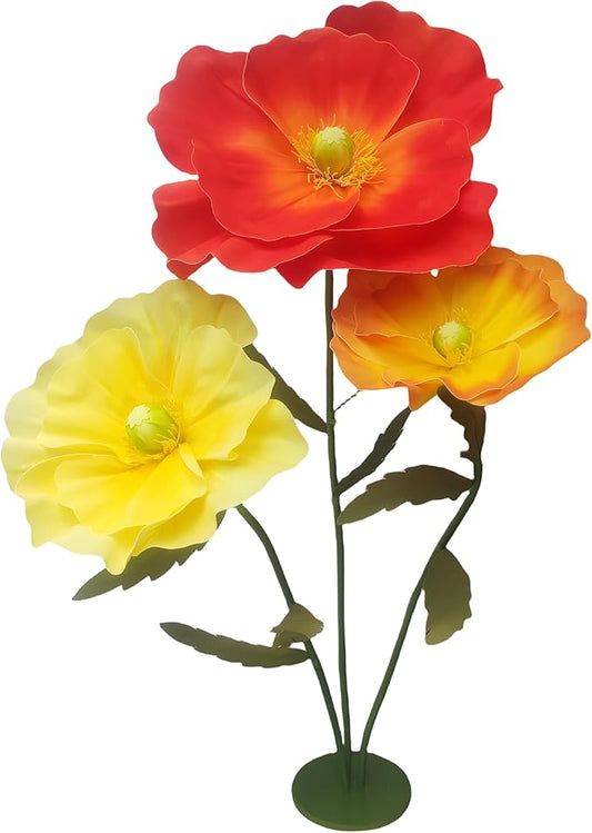 Giant Flowers for Decoration, 5.3 ft Large EVA Artificial Flower Arrangements for Wedding Reception Birthday Christmas Party Banquet Backdrop Decor Shop Window Display Photography Props, Mix Color