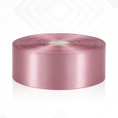 Rosy Mauve Ribbon 1-1/2 Inch 60 Yards Mauve Pink Satin Ribbon for Eternal Roses, Flower Bouquet, Gift Wrapping, Crafts, Bridal Shower, Hair, Wedding