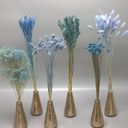 Dried Flower Bouquet & Floral Mix Premium Hand-Packed Natural Dried Plants for Home Decor, Bouquets, and Arrangements – Made in Italy (Blue)