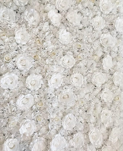 Flower Panels for Flower Wall (6 Pack) 24 Inch by 16 Inch Each | Flower Wall, Backdrop, Weddings, Event Decor, Bridal & Baby Shower, and Photography Décor (White)