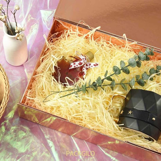 1Pcs 13x9x4 Inches Rose Gold Gift Boxes with Lids for Presents Magnetic gift box large Gift Box for Bridesmaid Proposal，Groomsman (Glossy Rose Gold)