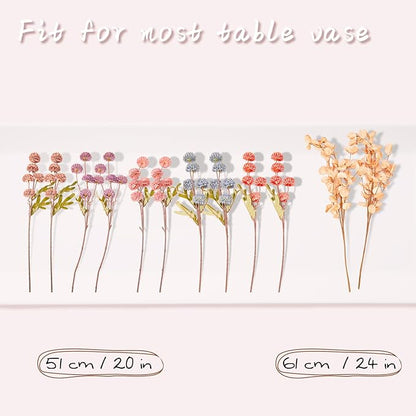 ZMTECH 12pcs Fake Flowers for Vase, Fall Bouquet Artificial Flowers for Home Decor, Silk Flowers with Stems for DIY Floral Arrangements Vase Fillers Home Decorations