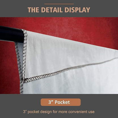 Abstract Professional Photography Backdrop for Portrait Photo Props Booth Background Photoshoot Studio with Polyester Fabric Roller Pocket on Top (8x10ft,Red,No Stand)