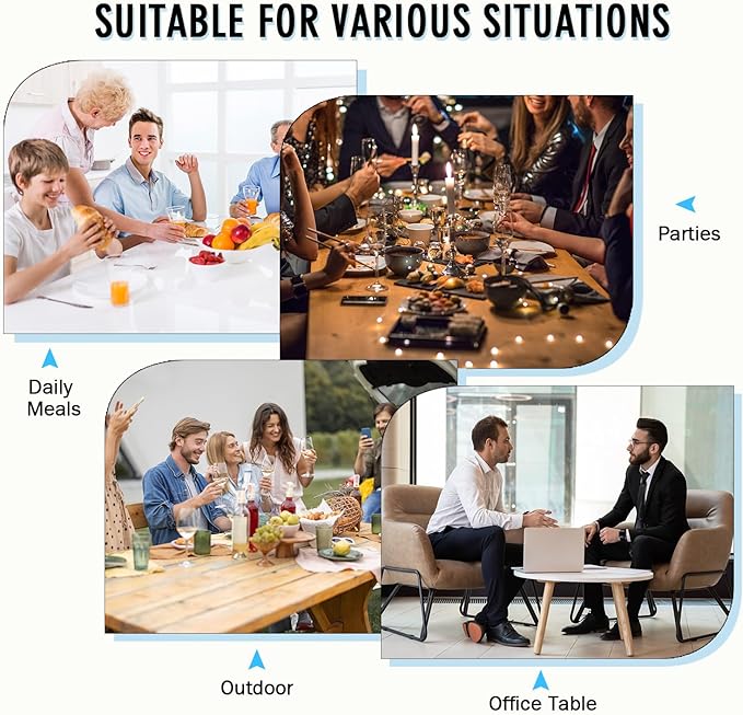 UnivoColors Washed Cowhide Pattern Faux Leather Big Size Placemats Set of 4, Waterproof Easy to Clean Anti-Slip PU Table Mats for Party Decoration19.7″×13.6″,Light Green Retro Cowhide Pattern