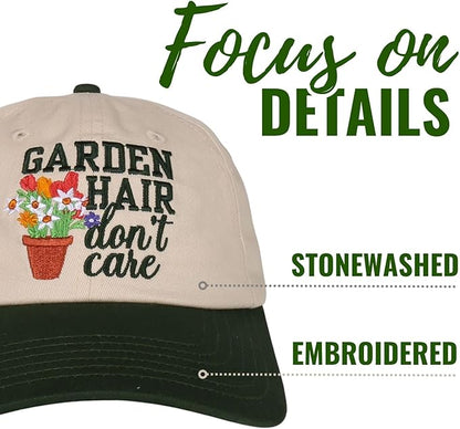 InnoBeta Gardening Gifts Cap for Women, Plant Lovers, Plant Lady Gardeners, Cool Unique Garden Adjustable Embroidered Hat