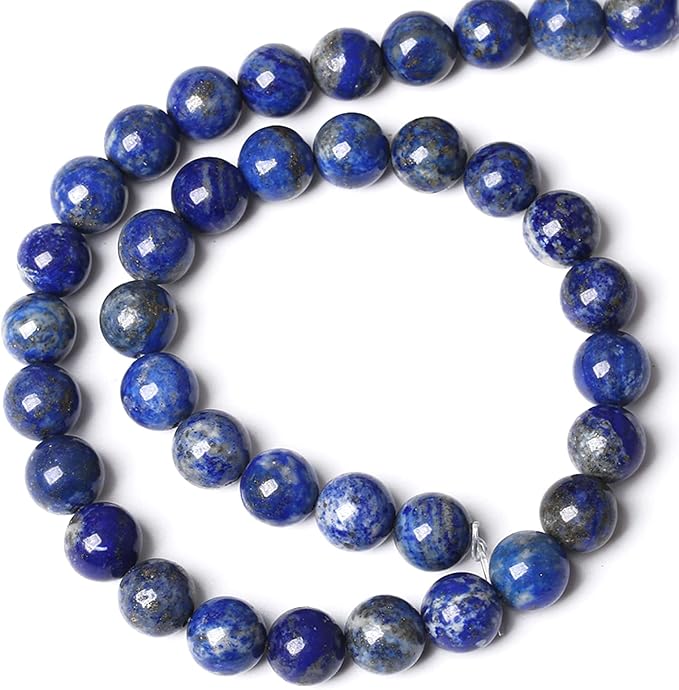 8MM 45PCS Natural Stone Blue Lapis Lazuli A Grade Gemstone Beads for Jewelry Making DIY Bracelet Crystal 1 Strand