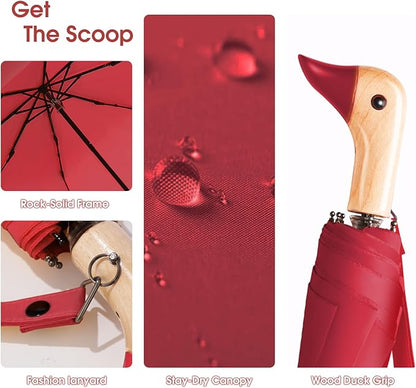 Duck Umbrella – Cute Duck with Adorable Duck Handle, The Perfect Duck Umbrella for Duck Lovers
