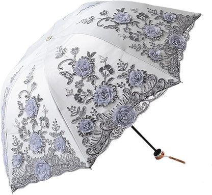 Honeystore Flower Lace Parasols for Wedding Party Lace Bridal Umbrella