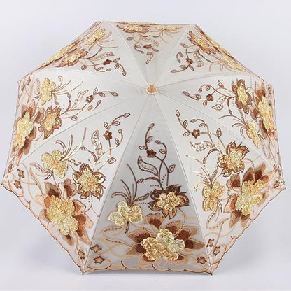 Honeystore Flower Lace Parasols for Wedding Party Lace Bridal Umbrella