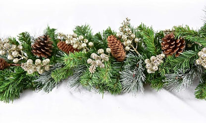 14 Pack Christmas Glitter Berries Stems Clearance, 7.8 Inch Artificial Christmas Picks for Christmas Tree Ornaments, DIY Xmas Wreath, Crafts, Holiday and Home Decor, Champagne