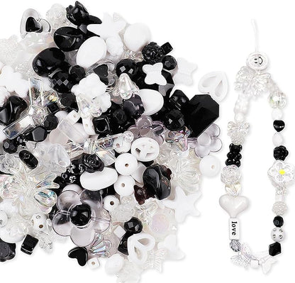 300 Grams Beads Charms Pendants, Acrylic Beads Charms for Jewelry Making Bracelet Necklace Earrings Bangles, DIY Art Craft