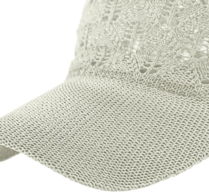 FASHIXD Knit Mesh Baseball Cap for Women - Breathable Summer Trucker Hat