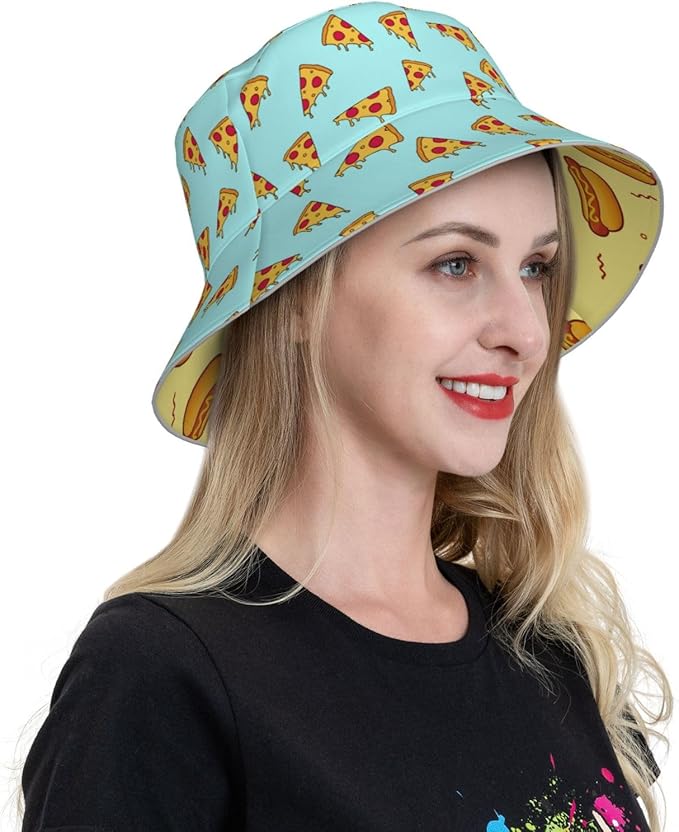 Hat Reversible Fisherman Hats Double Sided Wearing for Women Men Boys Girls