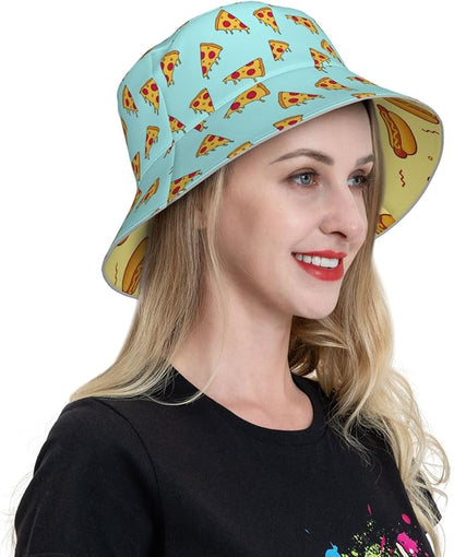 Hat Reversible Fisherman Hats Double Sided Wearing for Women Men Boys Girls