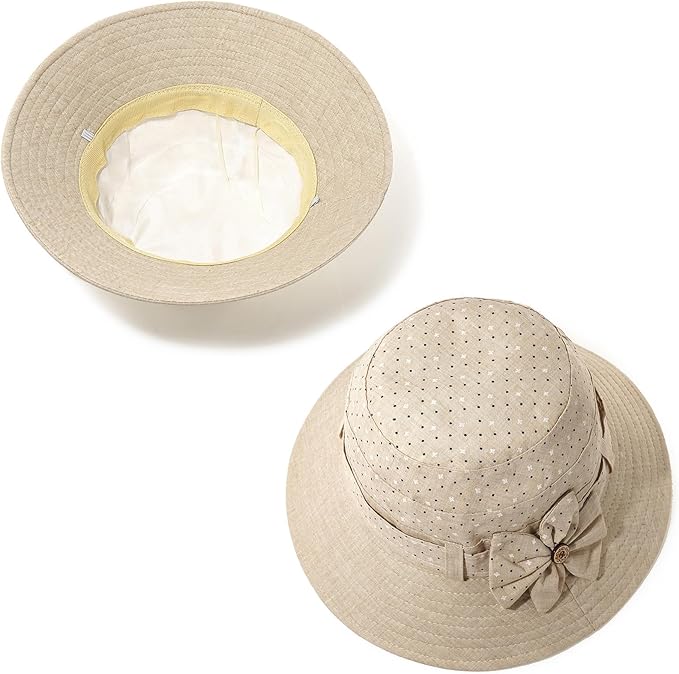 Glamorstar Cloche Hats for Women Vintage Bowler Hat Floral Fedora Bucket Hats