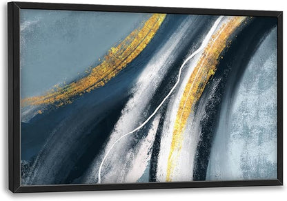 Abstract Large Wall Art Framed Wall Decor for Living Room Abstract Pictures Oversized Canvas Print Painting Modern Extra Large Artwork for Bedroom Office Home Decor 36"x24"